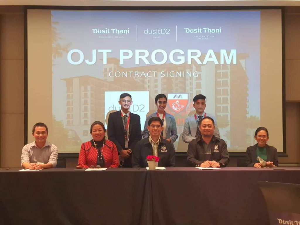Mapúa Malayan Colleges Mindanao Partners with Dusit D2 Davao for On-the-Job Training