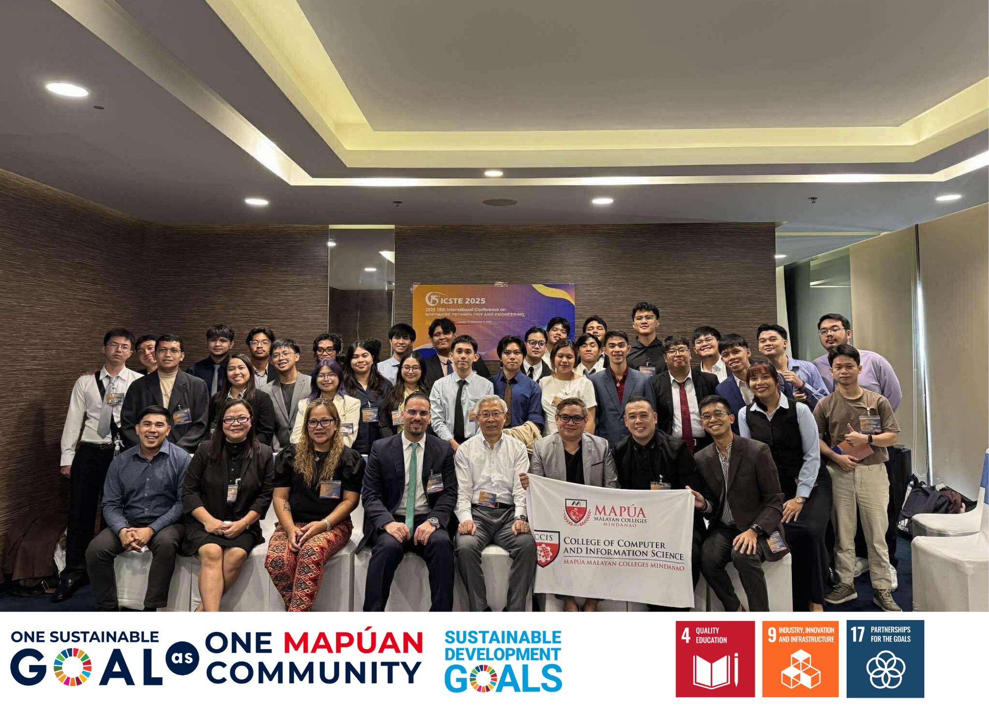 579188709_814731588111998_556851096552249836_n | Mapúa Malayan Colleges Mindanao Group photo of mapua mcm ccis faculty and student representatives with icste keynote speakers prof shaoying liu east china normal university china and prof mohammed akour al yamamah university saudi arabia