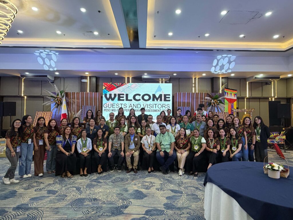 Participants from various Davao City PESOs and JPOs gather for a group photo during the PESO Mid-Year Planning and Assessment (MYPA).