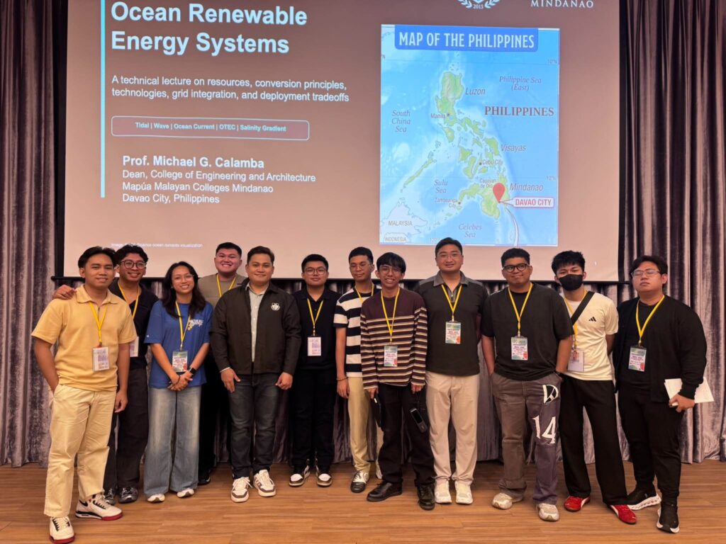 From left to right gimril lozarita ghymes louise deocampo anna maria theresa hermosa eumelle jeo mamacos engr Michael calamba raymond john portos andrei ronel gambalan brent balaque yannick mathieu fernandez ian carl solana angel jude josafat and jake lloyd ganoy at the cycu international project design summer camp 2026 held at chung yuan christian university in taoyuan taiwan