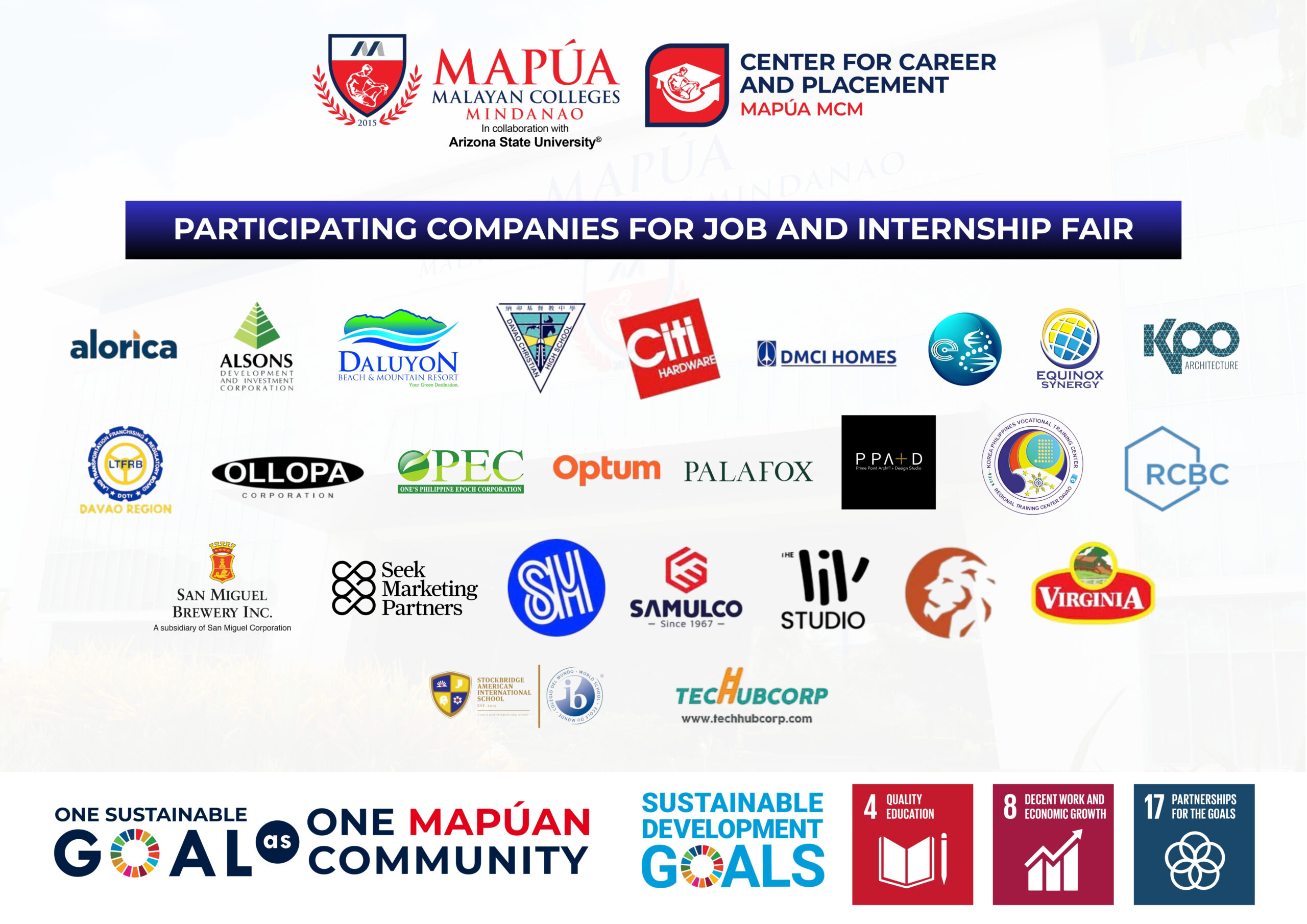 JIF | Mapúa Malayan Colleges Mindanao Industry partners as interviewers for the mock interview